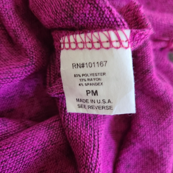 Cha Cha Vente Woman's Long Sleeve Blouse, Size: PM Color: Purple - Picture 9 of 14